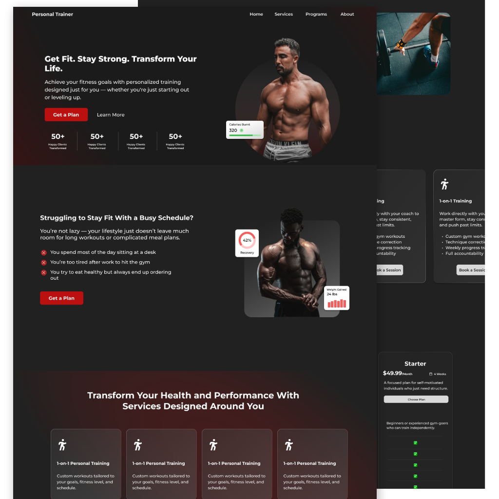 Fitness Page